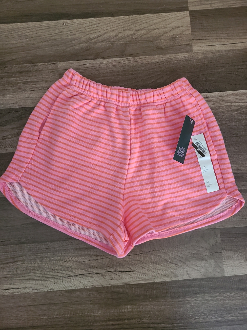 wild fable Neon Pink Striped Athletic Shorts